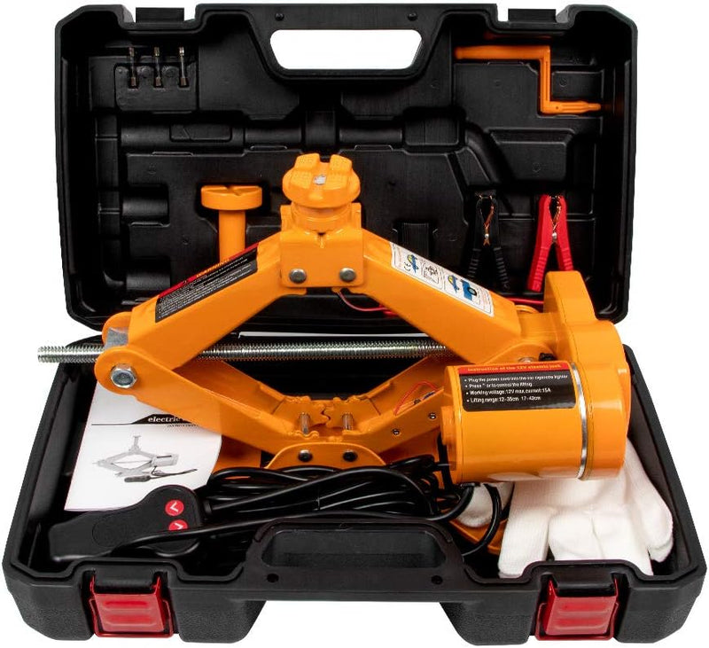 Chargez l&#39;image dans la visionneuse de la galerie, 3 Ton Electric Car Jack 12V Scissor Jack for Sedan and SUV, Portable &amp; Waterproof, LED Light, Safety Features - Polar Tech Australia
