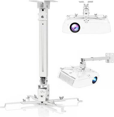 Universal Retractable Extension Aluminum Projector Ceiling/Wall Mount Bracket Holder (4 Screws Mounting Type) - Polar Tech Australia