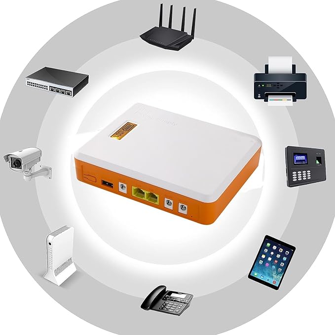 Load image into Gallery viewer, [6000mAh] Universal Mini UPS Battery Backup For WIFI Router, Modem, POE Switch, Security Camera CCTV &amp; Alarm &amp; Attendance Machine LED Light

