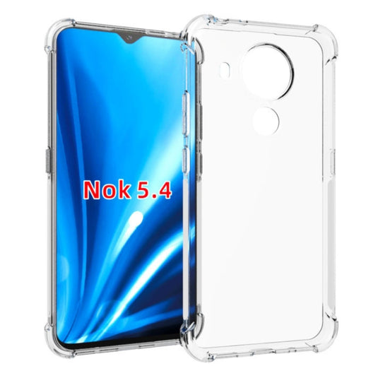 Nokia 5.4 - AirPillow Cushion Transparent Soft Clear TPU Four Corners Protective Case - Polar Tech Australia