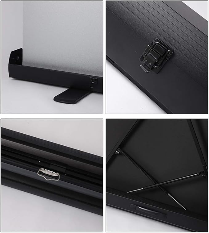 Cargue la imagen en el visor de la galería, [Floor Base Pull-Up Style] Portable Foldable Projector Screen 16:9 Support 4K FHD 3D Office Presentation Home Theater - Polar Tech Australia
