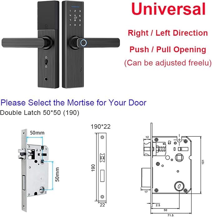 Cargue la imagen en el visor de la galería, [TUYA Smart Home] Moes Tuya Wireless Fingerprint NFC Key APP Control Smart Door Lock - Polar Tech Australia
