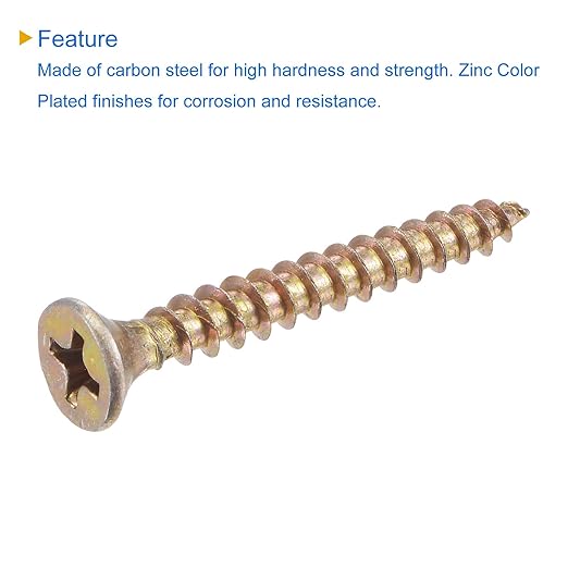 Cargue la imagen en el visor de la galería, [230 Pieces][M4/35mm] Dry Wall Nail Self Tapping Zinc Screws Wood Screws Phillips Flat Head
