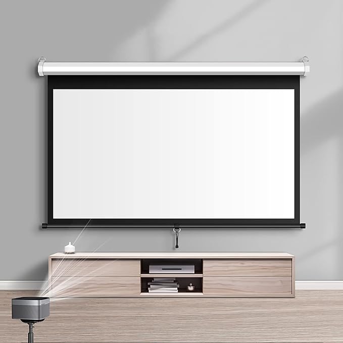 Chargez l&#39;image dans la visionneuse de la galerie, Foldable Auto-Lock Projector Wall Screen 16:9 Support 4K FHD 3D For Indoor Office Presentation Home Theater
