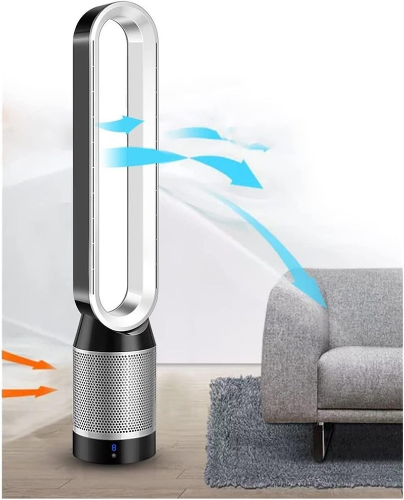 Cargue la imagen en el visor de la galería, 42 inch Bladeless Cooling Fan Air Purification Stand Portable Air Conditional
