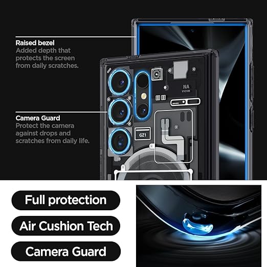 Load image into Gallery viewer, Samsung Galaxy S24/S24 Plus/S24 Ultra Spigen Air Cushion Hybrid Zero One Designed  (MagFit) Case - Polar Tech Australia
