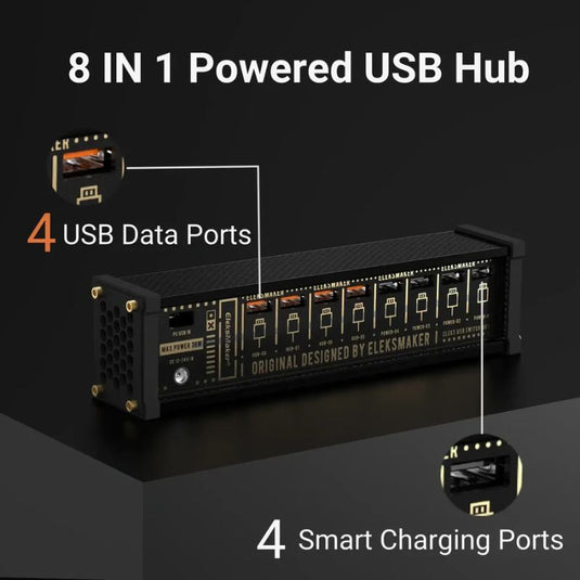 Eleksmaker NK6 USB Data Hub with Individual LED Power Switches & Voice Control RGB Light - i-Station Mobile Phone & Electronic Device Repair and Accessories