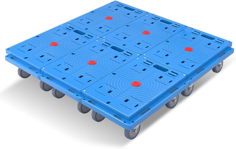 Load image into Gallery viewer, [42x28cm] Portable Joinable Platform Trolley Cart Moving Dolly Cart Max Load 60KG
