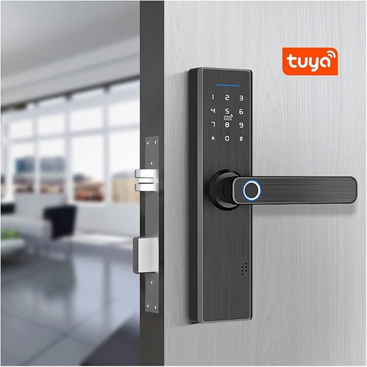 [TUYA Smart Home] Moes Tuya Wireless Fingerprint NFC Key APP Control Smart Door Lock - Polar Tech Australia