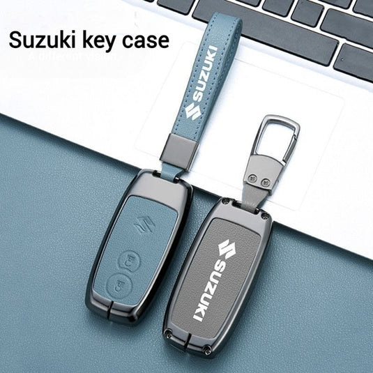 Suzuki Zinc Alloy PU Leather Car Key Fob Case Cover For SX4, Vitara