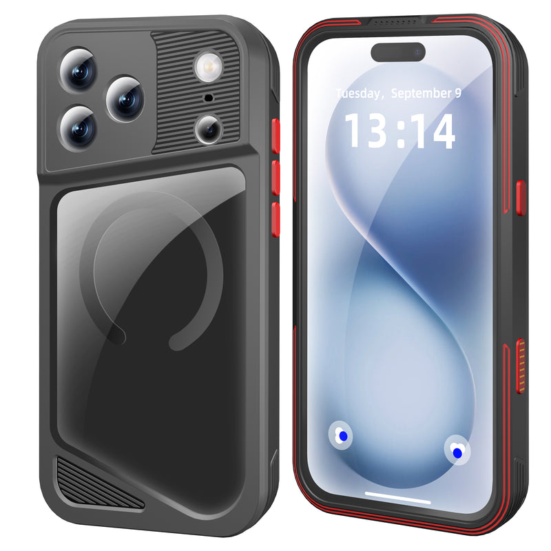 Chargez l'image dans la visionneuse de la galerie, [Magsafe Compatible] [GTM Series][Latest Version] Apple iPhone 17/Air/Pro/Pro Max - Redpepper Shellbox Full Covered Metal Waterproof Heavy Duty Tough Armor Case
