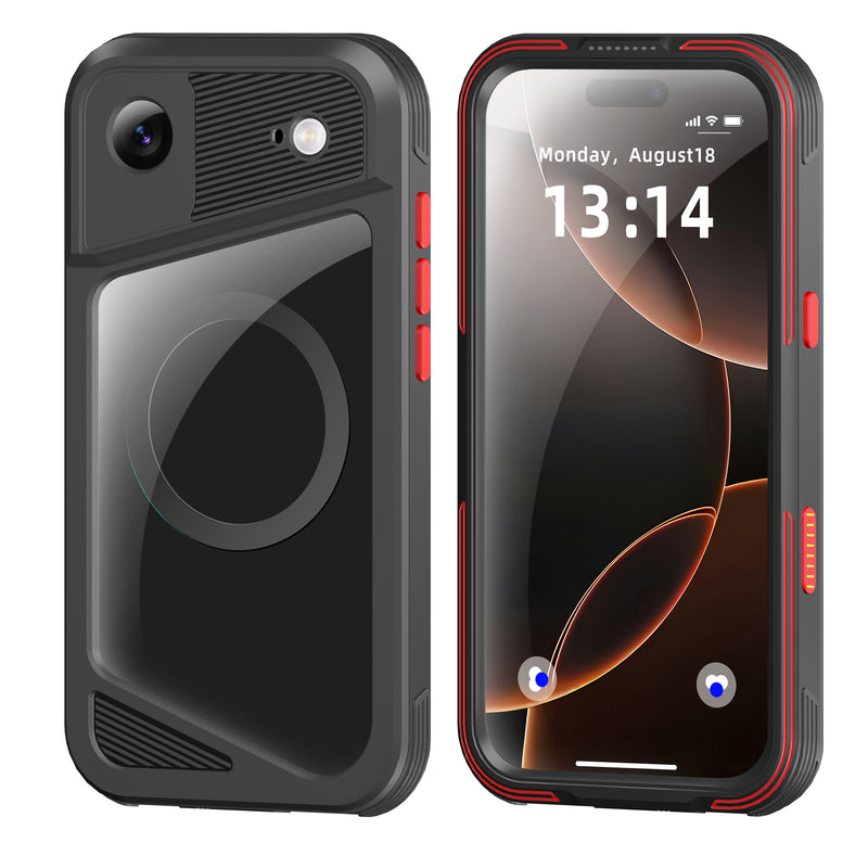 Chargez l'image dans la visionneuse de la galerie, [Magsafe Compatible] [GTM Series][Latest Version] Apple iPhone 17/Air/Pro/Pro Max - Redpepper Shellbox Full Covered Metal Waterproof Heavy Duty Tough Armor Case
