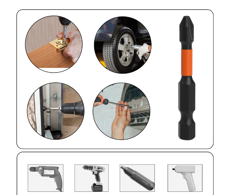 Cargue la imagen en el visor de la galería, [10pcs/70mm] Magnetic Anti-Shock PH2 Phillips Impact Driver Bit Set
