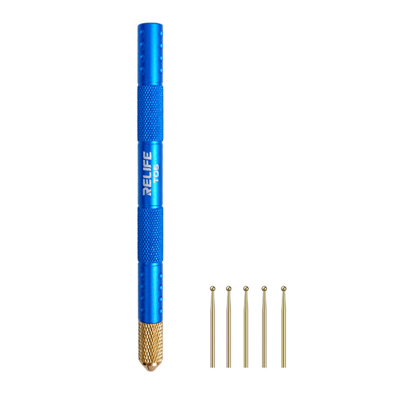Load image into Gallery viewer, [TO6] RELIFE TO6 Pure Copper with Gold Plating Desoldering Needle Set for BGA Packaging Chip Soldering ﻿Tool
