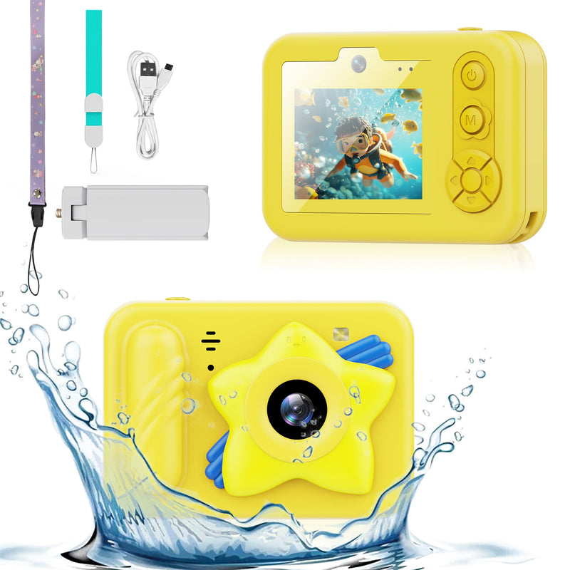 Cargue la imagen en el visor de la galería, [Depth 1.5M Max] High-Definition IP68 Waterproof Kids Camera With Triangular Stand &amp; Safety Strap - Polar Tech Australia
