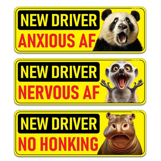 Universal Magnetic New Driver Car Sign – Removable & Reusable Safety Sticker for Vehicles (3 Pack) - i-Station Mobile Phone & Electronic Device Repair and Accessories