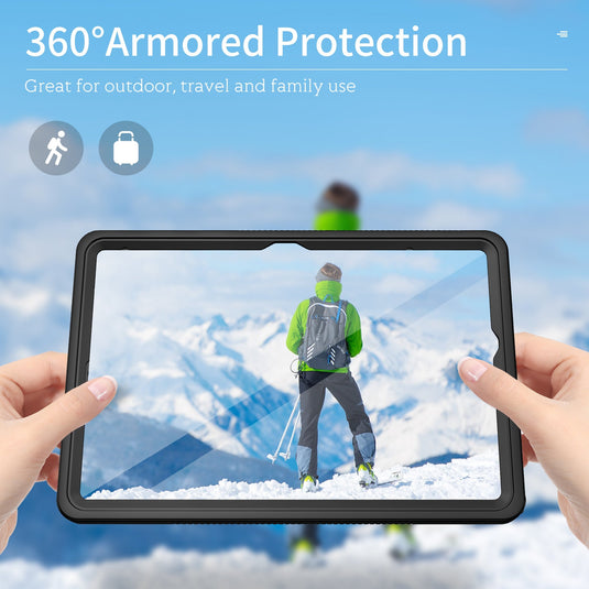 Samsung Galaxy Tab A9 Plus 2023 11" (SM-X210 / X215 / X216) Shellbox Waterproof Heavy Duty Lifeproof Style Case - Polar Tech Australia