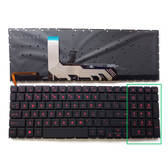 HP OMEN 16-WD 16-WF 16-XD 16-XF Series - Laptop Keyboard With Backlit US Layout