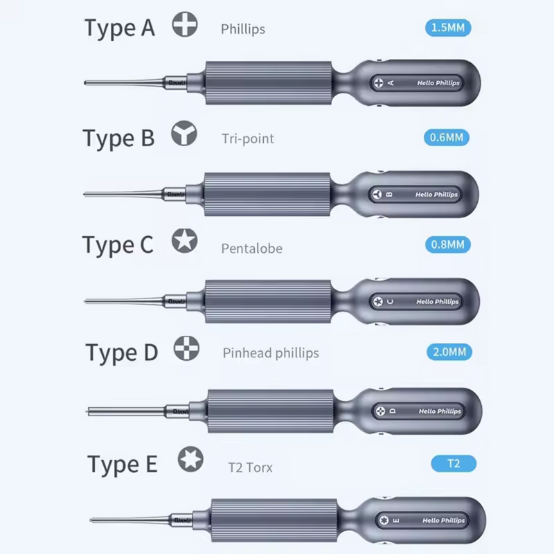 Cargue la imagen en el visor de la galería, Qianli 3D Ultra Feel Screwdriver High Precision Adaptive Magnetizing First-Class Bolt Driver For Phone Repair Disassembly Tools
