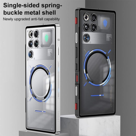 ZTE nubia RedMagic 11 Pro / 11 Pro Plus - Single sided Snap Buckle Metal Frame Frosted MagSafe Phone Case - Polar Tech Australia