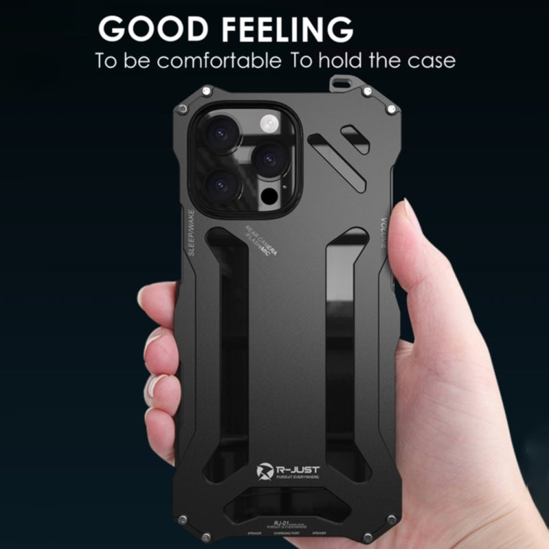 Cargue la imagen en el visor de la galería, Apple iPhone 16 - Shockproof Armor Hollow Metal Phone Case
