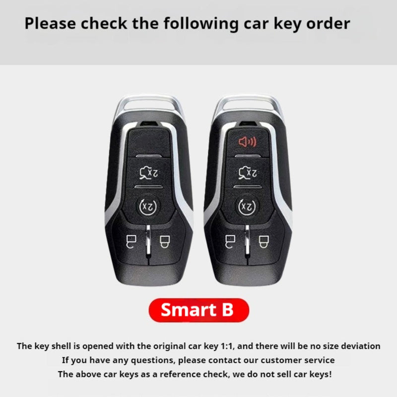 Chargez l&#39;image dans la visionneuse de la galerie, Ford Mustang Zinc Alloy Leather Car Key Fob Case Cover
