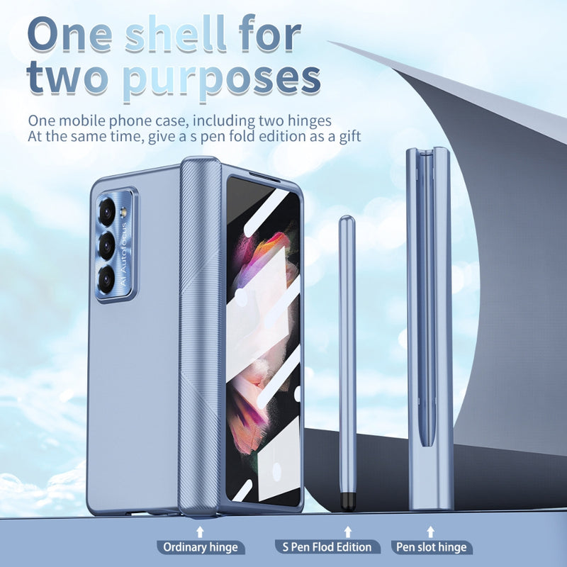 Cargue la imagen en el visor de la galería, [With Pen Slot] Samsung Galaxy Z Fold 6(SM-F956) - Full Coverage Electroplated Magnetic Hinge Shockproof Protective Case
