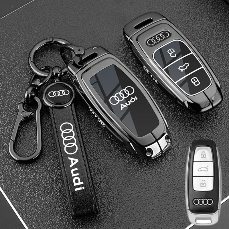 Cargue la imagen en el visor de la galería, Audi Stylish with Cool Shockproof Car Key Protective Fob Case Cover For A3, A4, A5, A6, Q2, Q3, Q5, Q7, Q8, e-tron
