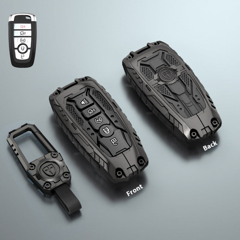 Chargez l&#39;image dans la visionneuse de la galerie, Ford Heavy-Duty Mecha Car Key Fob Case Cover For Mondeo, Focus, Mustang, Fusion, Raptor F-150, F-250, F-350, F-450, F-550, Edge, Explorer, Maverick
