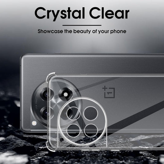 OnePlus 1+12/12R - AirPillow Cushion Transparent Soft Clear TPU Four Corners Protective Case - Polar Tech Australia