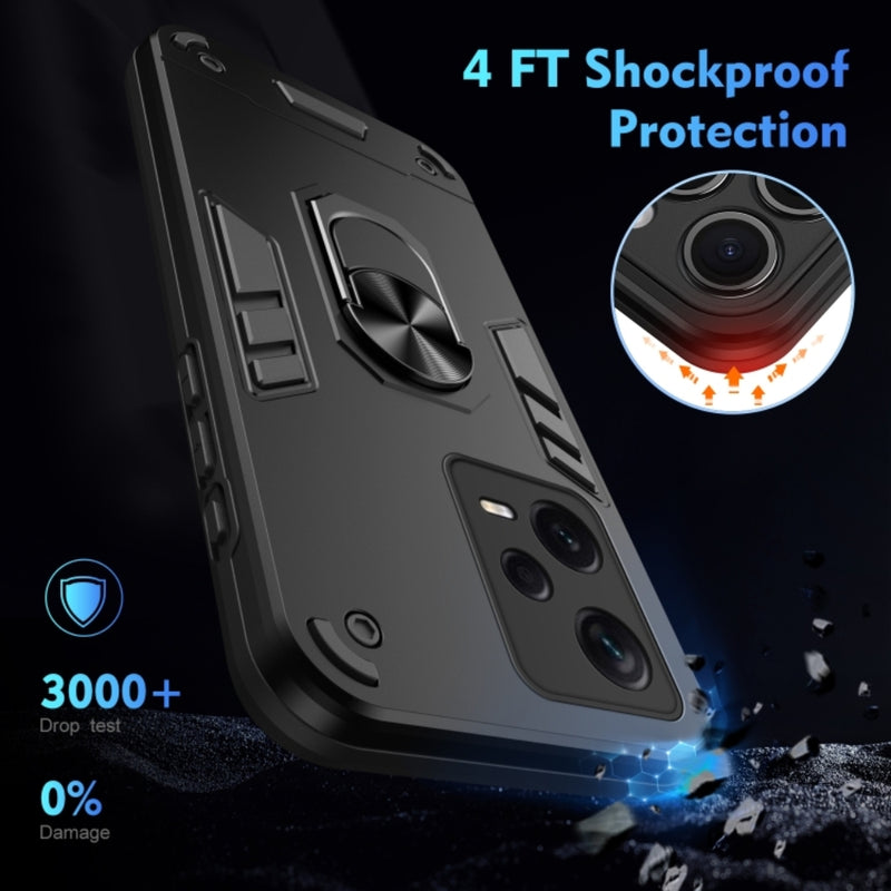 Chargez l&#39;image dans la visionneuse de la galerie, Xiaomi Redmi Note 12 5G - Shockproof Metal Ring Holder Phone Case

