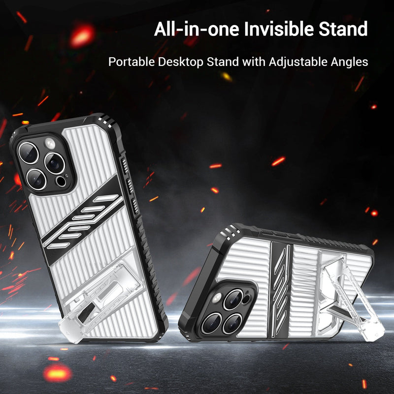 Cargue la imagen en el visor de la galería, [Built-in Invisibla Bracket] Apple iPhone 16e Transparent Shockproof Protective Case - Polar Tech Australia
