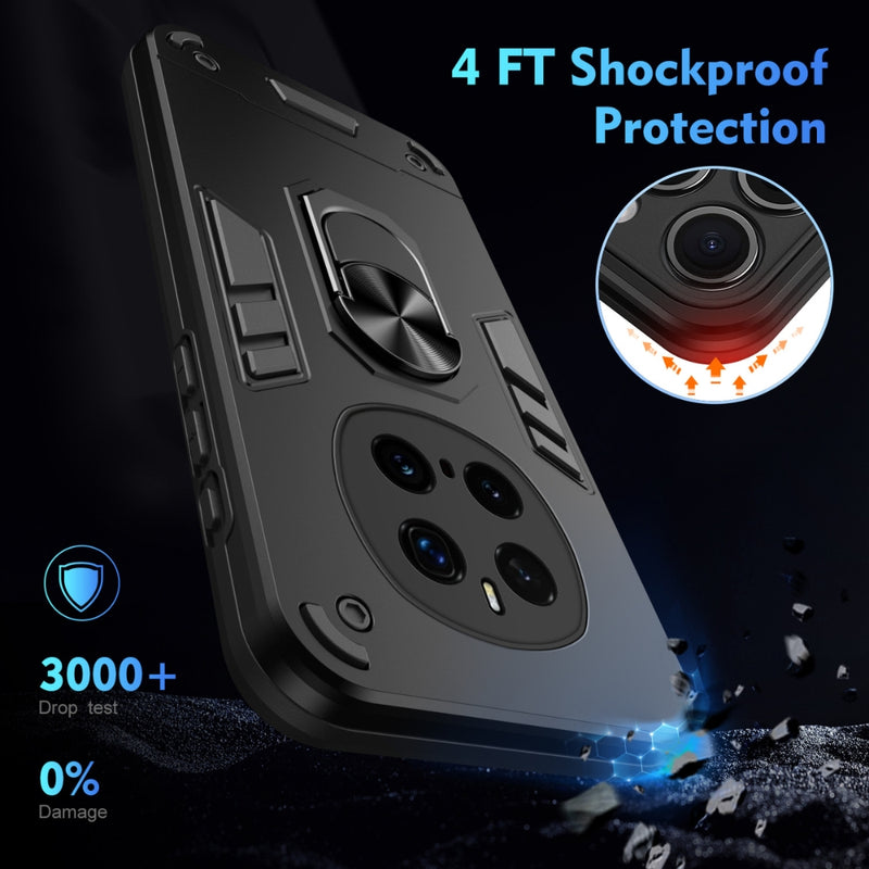 Load image into Gallery viewer, Honor Magic7 (PTP-AN00) - Shockproof Metal Ring Holder Phone Case
