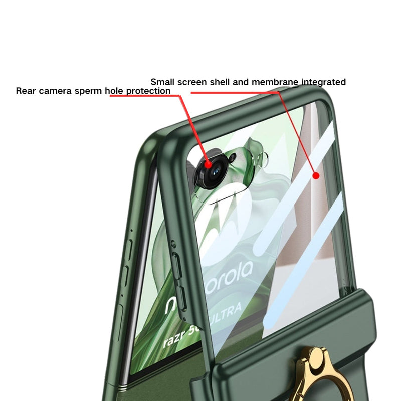 Chargez l&#39;image dans la visionneuse de la galerie, [With Ring Stand] Motorola Razr 50/Ultra - Magnetic Hinge Shockproof Phone Case - Polar Tech Australia
