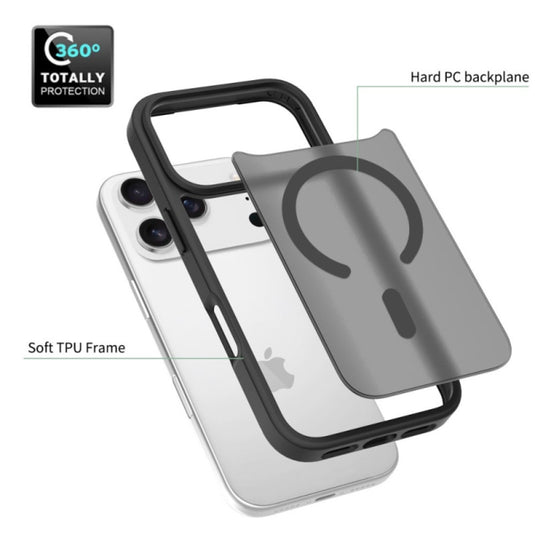 Apple iPhone 18 Pro - Frosted Magnetic Phone Case with MagSafe Compatibility