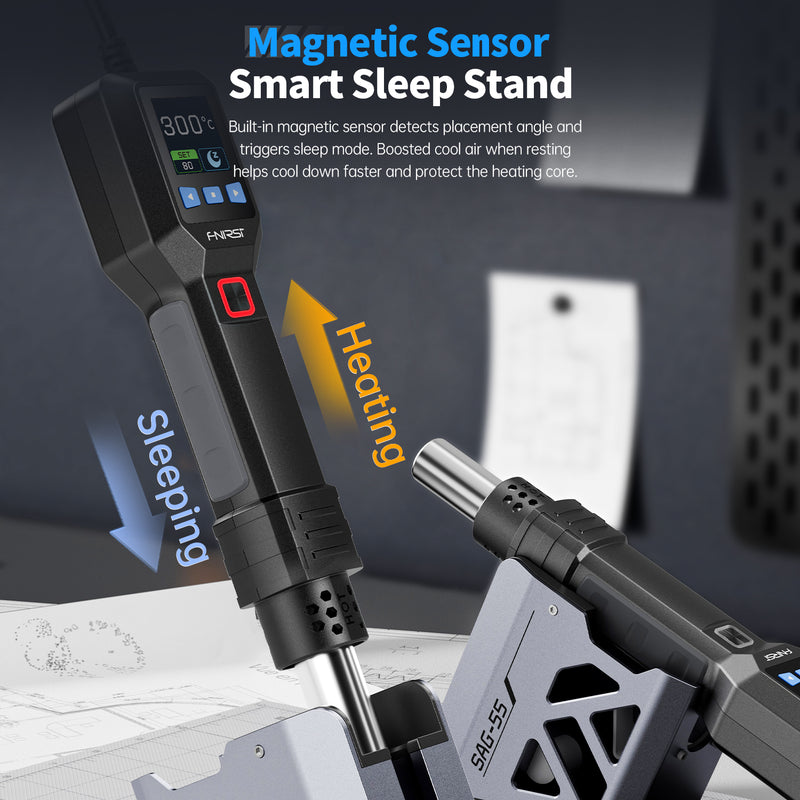 Cargue la imagen en el visor de la galería, [SAG-55] FNIRSI Intelligent 550W Hot Air Gun
