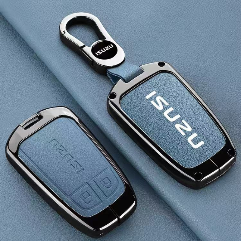 Cargue la imagen en el visor de la galería, Isuzu Aluminum Alloy Shockproof Car Key Case Cover for D-Max, MU-X, Lingtuo, Ruimai
