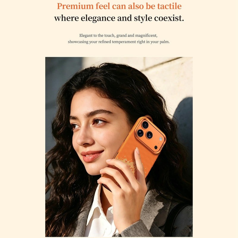 Load image into Gallery viewer, Apple iPhone 18 Pro - Kevlar Pixel Grid Texture Magnetic Phone Case
