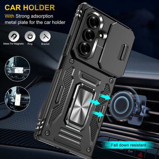 Samsung Galaxy Z Fold7 5G - Armor PC + TPU Camera Shield Phone Case