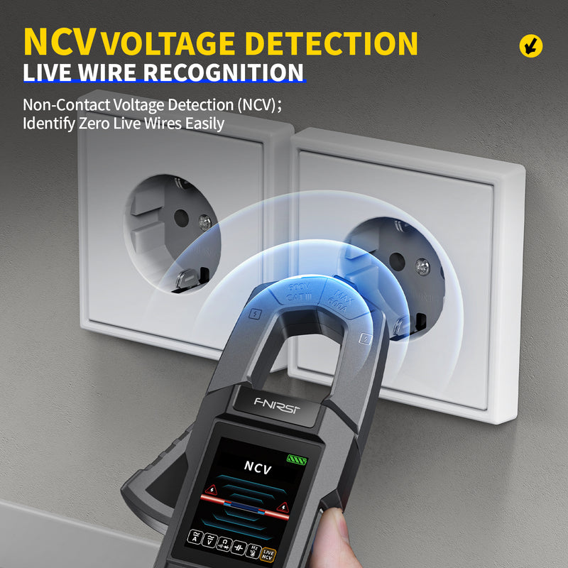 Cargue la imagen en el visor de la galería, [DMC-100] FNIRSI DC AC Current Voltage Clamp Meter Digital Multimeter
