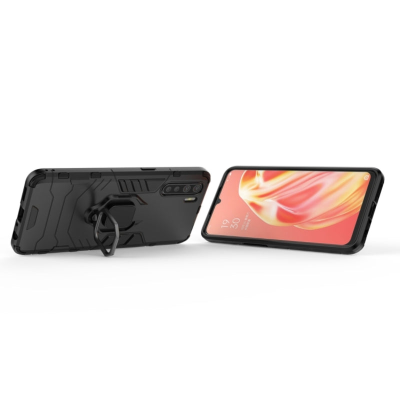Load image into Gallery viewer, OPPO A91 / Reno3 - Heavy Duty Armor Case With Ring Holder Stand - Polar Tech Australia
