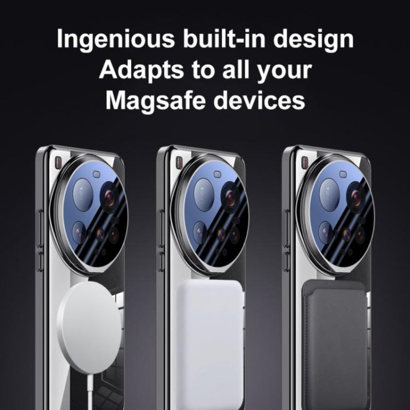 Cargue la imagen en el visor de la galería, [Magsafe Compatible] Xiaomi Mi 15 Ultra - Ice-transparent Metal Lens Holder MagSafe Plating Phone Case - Polar Tech Australia
