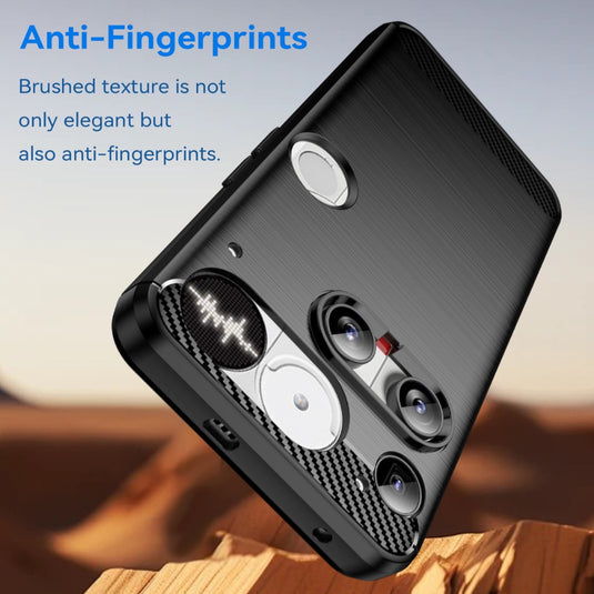 Nothing Phone (3) - Carbon Fiber Brushed Texture TPU Phone Case