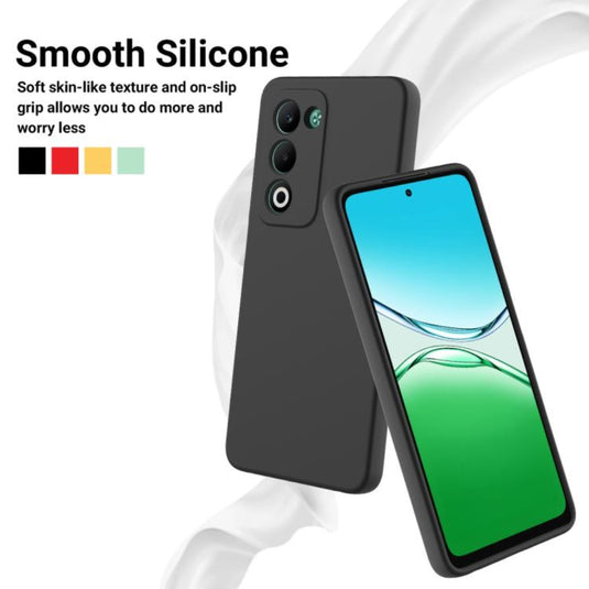 OPPO A5 4G/5G - Solid Color Liquid Silicone Dropproof Full Coverage Phone Case