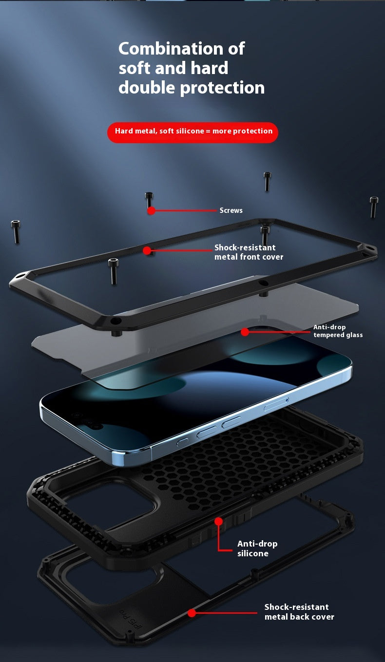 Load image into Gallery viewer, [Metal Anti-Drop Heavy Duty] Apple iPhone 16 / 16 Plus / 16 Pro / 16 Pro Max - Heavy Duty Lifeproof Phone Case - Polar Tech Australia
