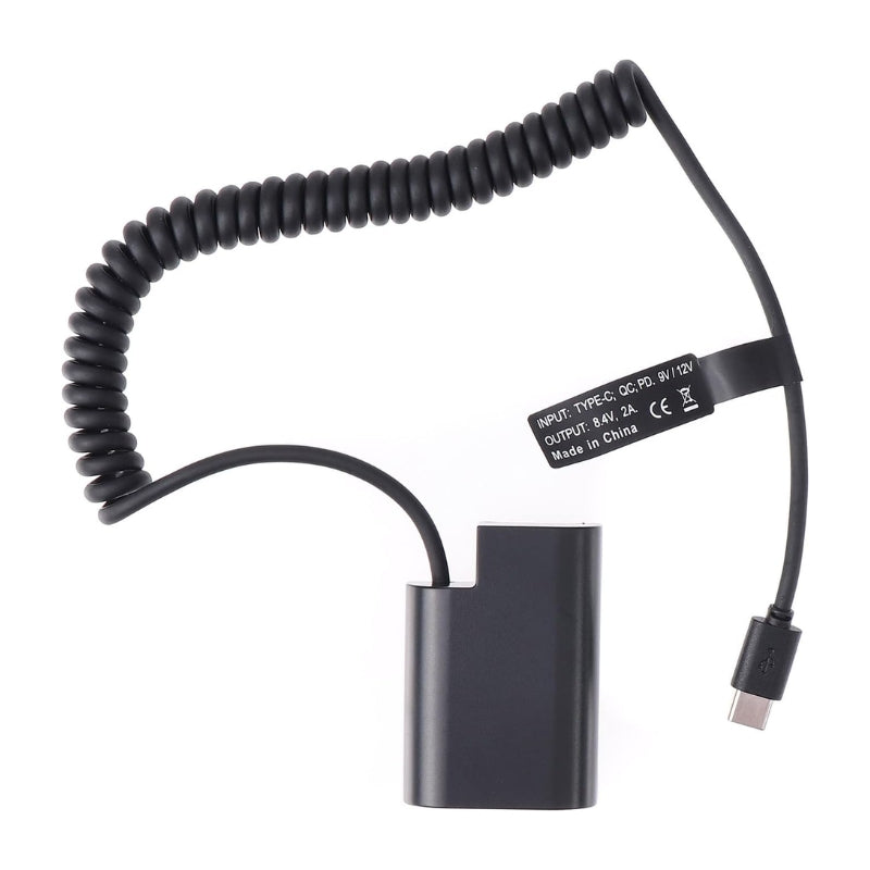Chargez l&#39;image dans la visionneuse de la galerie, [DMW-BLF19/DCC12][Type-C] Panasonic GH3 GH4 GH5 GH5s - Cameras Spring Cable Dummy Battery - Polar Tech Australia
