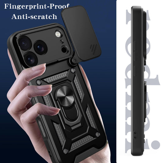 Apple iPhone 17 Air - Shockproof Armour Heavy Duty Phone Case with Ring Holder & Camera Protection