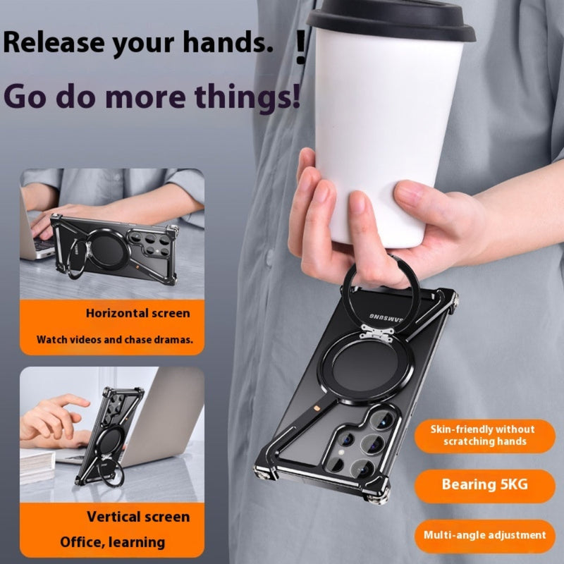 Load image into Gallery viewer, [Z-type metal bracket shell] Samsung Galaxy S24/Plus/Ultra - Magsafe Magnetic Phone Case - i-Station Mobile Phone &amp; Electronic Device Repair and Accessories
