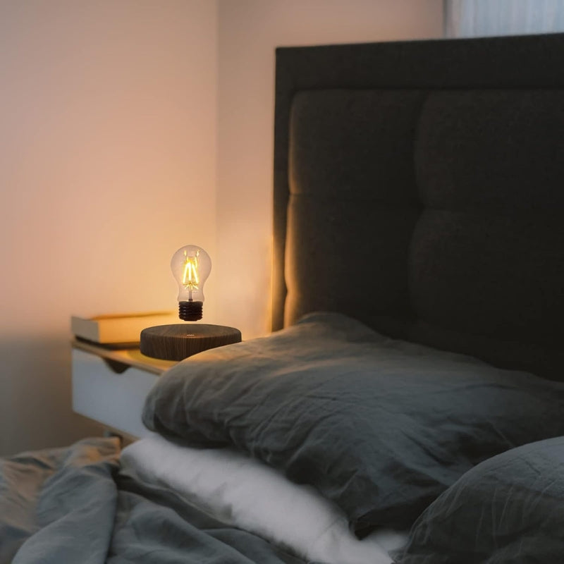 Cargue la imagen en el visor de la galería, Levitating Bulb Lamp Magnetic Floating LED Light Desk Lamp Table lamp Night Light, 360 Degree Automatic Rotating Light for Unique Gifts Gaming Room Home Office Decor
