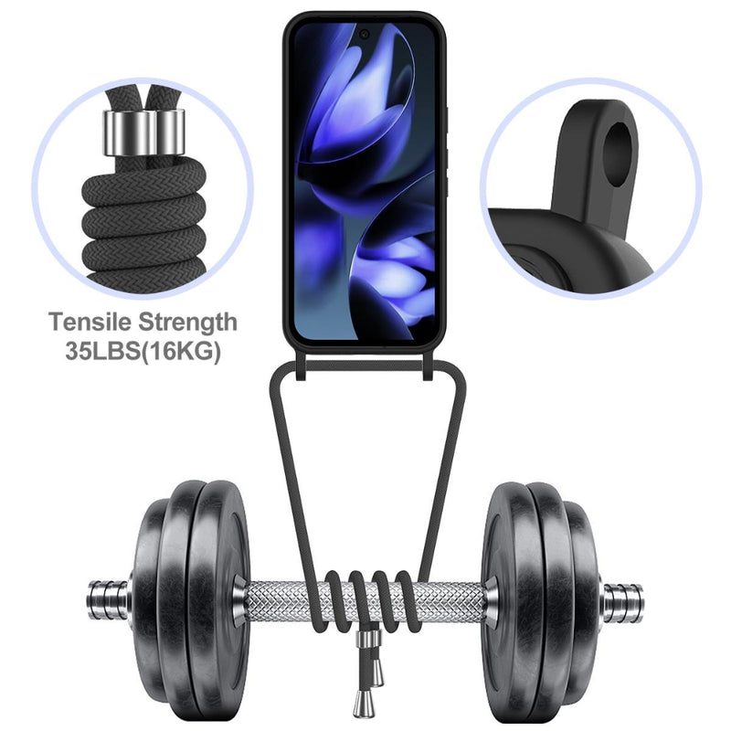 Load image into Gallery viewer, Google Pixel 11 Pro XL - Integrated Card Bag Solid Color Liquid Silicone Phone Case with Lanyard
